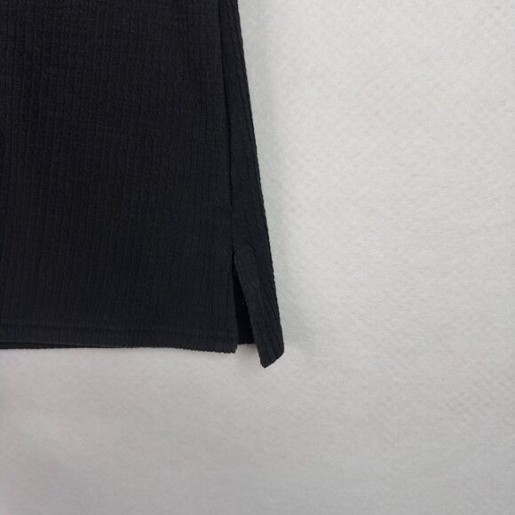 Soft Surroundings Nellie Tunic Black Sz Medium M V-Neck Knit Stretch Long Sleeve - Picture 4 of 12